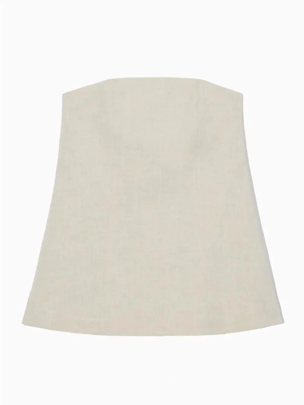 COS Linen Strapless Top - Picture 3 of 7